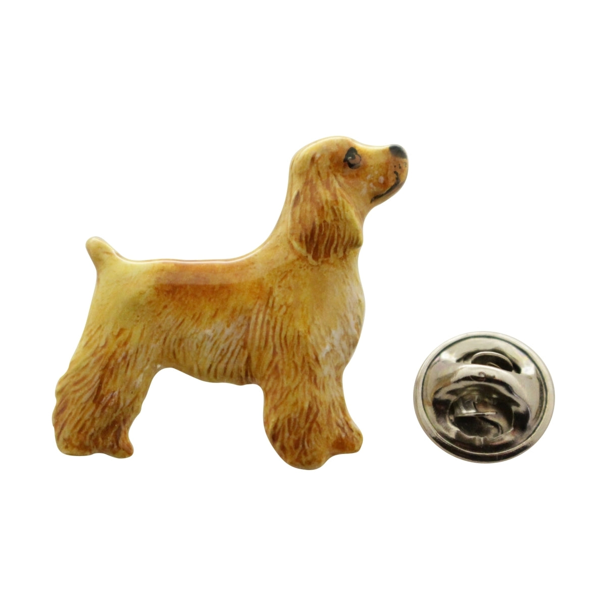 Cocker Spaniel Pup Pin ~ Hand Painted ~ Lapel Pin ~ Sarah's Treats & Treasures